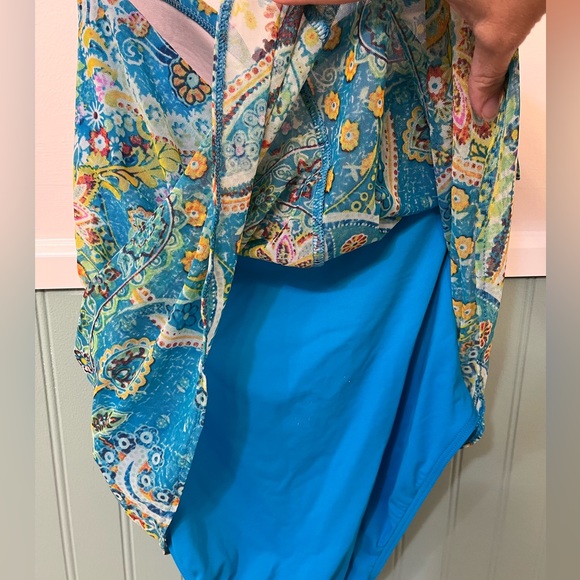 Ralph Lauren One Piece Bathing Suit with Cover Size 4 - Picture 7 of 8